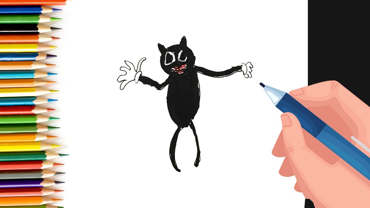 How to draw a cartoon cat