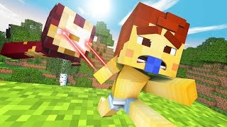 Minecraft - WHO'S YOUR DADDY? - BABY BLOWS UP IRONMAN !?
