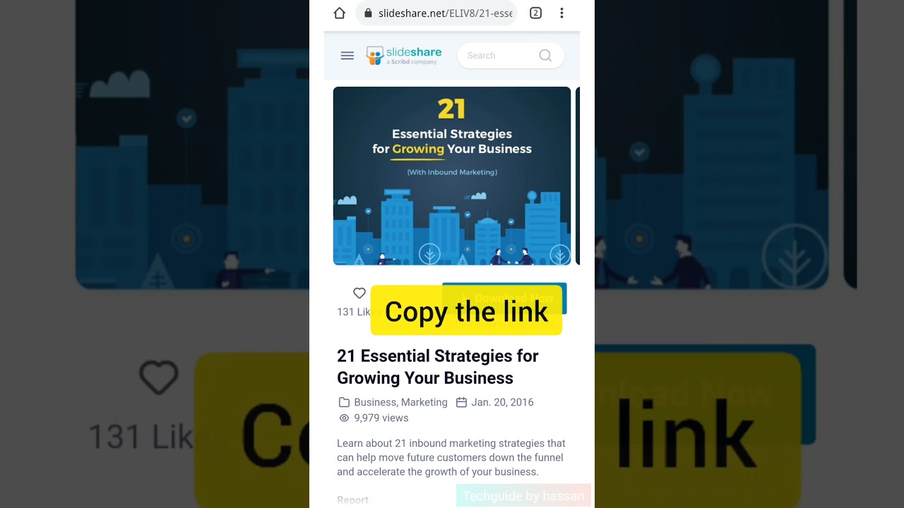 How to download PPT from slideshare without login in mobile |Slideshare se ppt kese download kare|