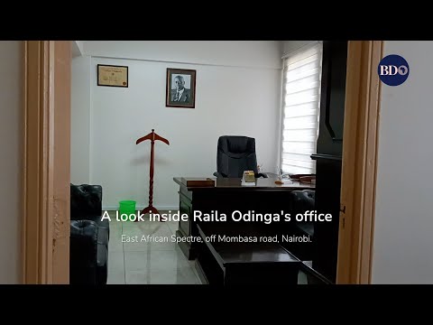  A look inside Raila Odinga’s office at East African Spectre