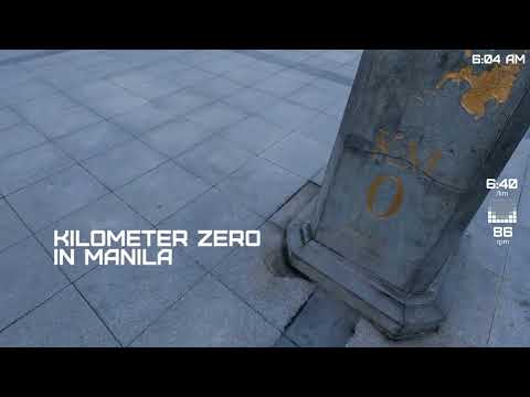 Kilometer Zero at Rizal Park (running in Manila)