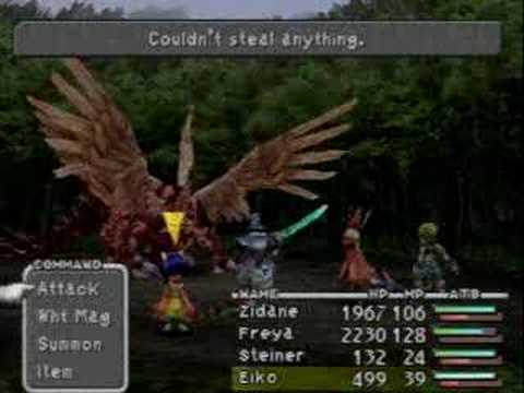 Final Fantasy IX - Excalibur II 9999 Damage at Level One