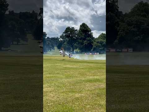 Jase dragging the wing tip on the ground at Weston Park 2024 #rcaircraft #rcplane