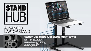 Video thumbnail for Reloop DJ laptop Stand USB-C Hub Saves the day by DJ Keo