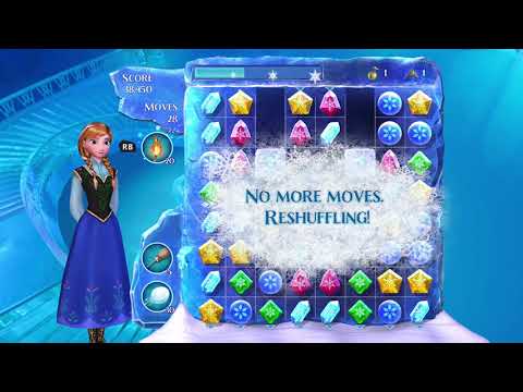 Frozen Free Fall: Snowball Fight Level 164 Walkthrough, No Power Ups
