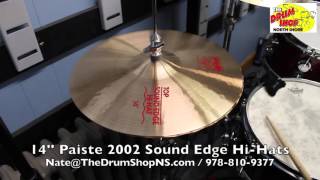 Video thumbnail for Paiste 2002 Sound Edge Hi-Hats 14'' - The Drum Shop North Shore by Nate Morrison Drums