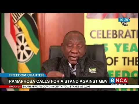 President Cyril Ramaphosa calls for stand against gender based violence