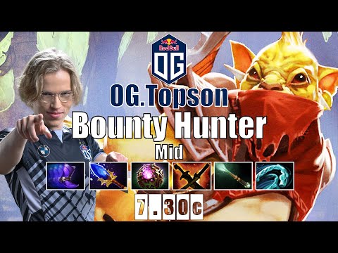 Bounty Hunter Mid | OG.Topson | TOPSON TI 10 NEW MID STRAT | 7.30c Gameplay Highlights