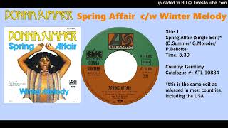 Donna Summer - Spring Affair (Single Edit)