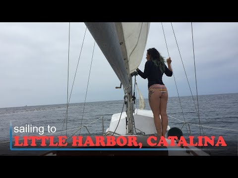 Sailing to Little Harbor on Catalina Island onboard SV Triteia