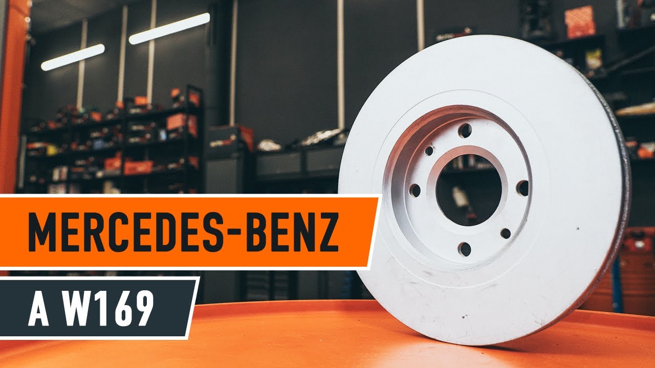 Comment changer : disques de frein avant sur Mercedes W169 - Guide de remplacement