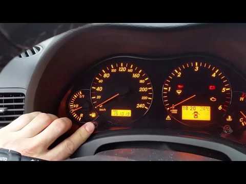 Toyota Avensis T25 Oil Maintenance Requirement Indicator (Oil maintenance reqd) Service Interval ...