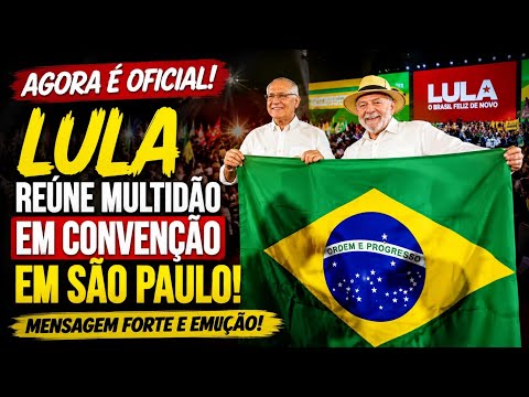 LULA INCENDEIA A CONVENÇÃO EM SÃO PAULO COM DISCURSO MARCANTE! E MANDA RECADO FORTE