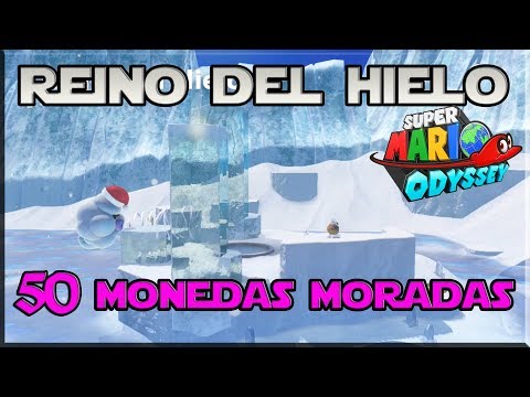 Super Mario Odyssey - Guia 100% - 50 Monedas Moradas - Reino del Hielo - Español
