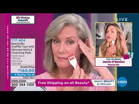 BeautyBio GloPRO Tool with Skincare Minis   Cleansing Pa...