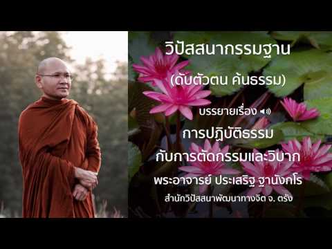 พระประเสริฐ ฐานังกโร บรรยายเรื่อง การปฏิบัติธรรมกับการตัดกรรมและวิบาก