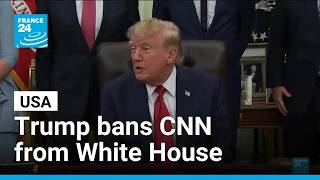 Download lagu Donald Trump bans three media outlets from the White House, accusing them of spreading 'fake news' mp3
