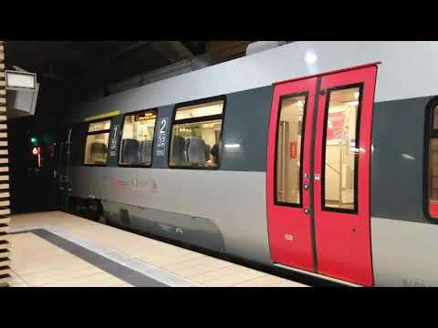 Ausfahrt S2 nach Jüterbog am Haltepunkt Leipzig Markt