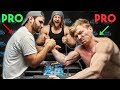 Pro Rock Climber vs Pro Arm Wrestlers HOW STRONG?
