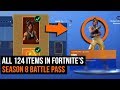 All 124 Items In Fortnite's Season 8 Battle Pass