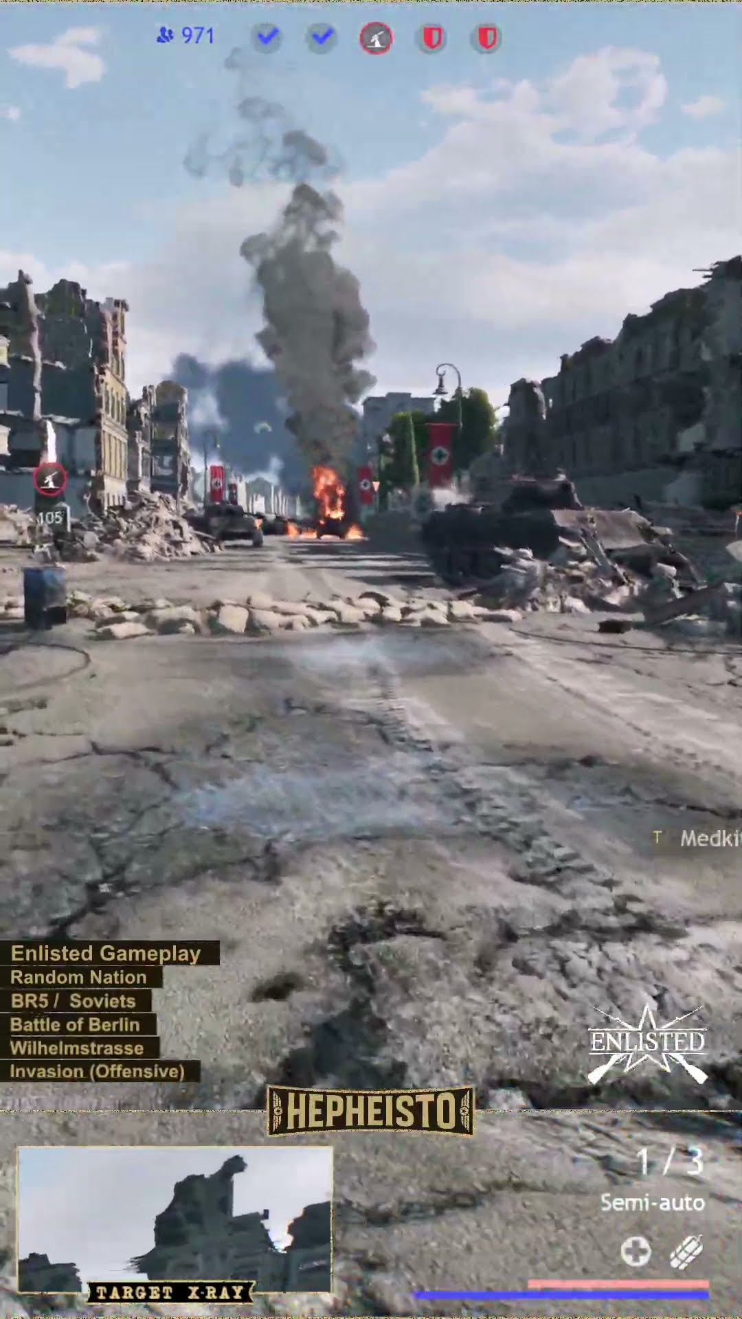 Anti tank Gunner eliminates Panzer IV H with Panzerfaust 100