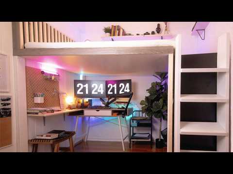 I Built My Dream LOFT BED w/ PC setup on a Budget