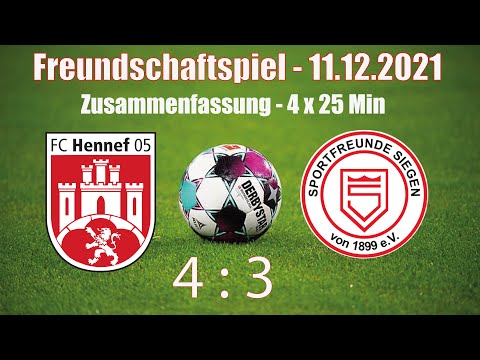 Sportfreunde Siegen D1 U13 - FC Hennef 05 U13, 4 x 25 Zusammenfassung, Endstand 4:3