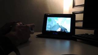 preview picture of video 'Test SONY tablette S + manette ps3 + jeux avec android Counter strike gta sonic tekken ps1'