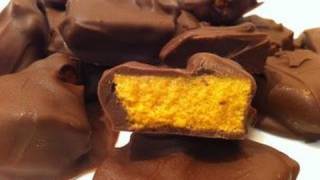 HOMEMADE CHOC/HONEYCOMB CRUNCHIE BARS
