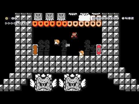 Thwomp Dungeon - from RJ - SUPER MARIO MAKER Gameplay RAW