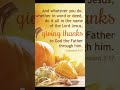Happy Thanksgiving day Feel Blessed by These Thanksgiving day Verses #thanksgiving #bibleverse