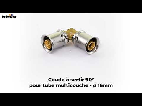 Coude 90° à sertir pour tube multicouche MULTITUBO