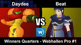 Daydee (Samus) vs Beat (Marth) - Winners Quarters Webhallen Pro #1