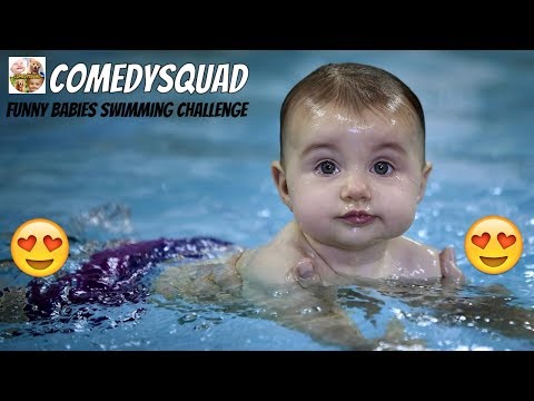 Funny Babies Swimming Challenge Video Compilation