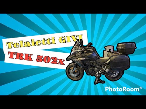 MONTAGGIO TELAIO + BORSE LATERALI PER TRK 502 X 🤩 🤩 🤩