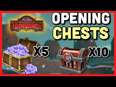 BEST LUCK EVER?! | 10 Summer Mystery Chest & 5 Big Gem Chests - School of Dragons (SoD) Gameplay