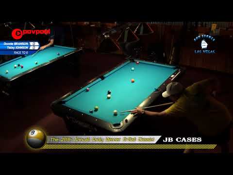 #13 - Donnie BRANSON vs Tinsley JOHNSON - 2018 Andy Mercer 9-Ball Classic!