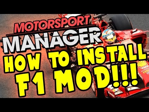 HOW TO INSTALL F1 MOD FOR MOTORSPORT MANAGER!