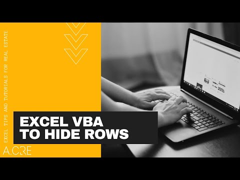 Using Excel VBA to Hide Rows in Real Estate Financial Modeling