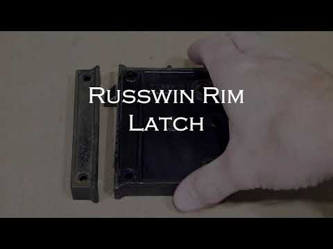 Antique Russwin Rim Latch Maintenance
