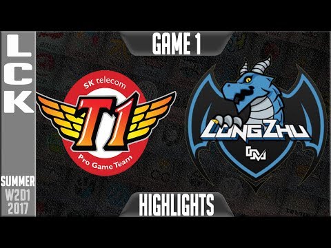 SKT vs LZ Highlights Game 1 | LCK Week 2 Day 1 Summer 2017 | SK Telecom T1 vs Longzhu Gaming G1
