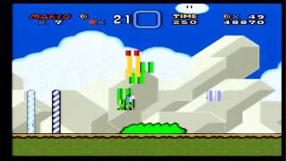 Arduino SNES  - Super Mario World - Mario as Two Yellow Vertical Lines - Level 1