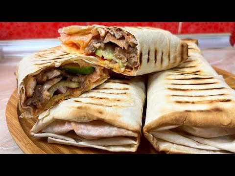 LAVASHNI Bunday Usulda Pishirib Koʻrganmisiz?? Домашняя ШАУРМА ( ЛАВАШ) Сочная и Вкусная