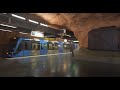Sweden Subway Night Ride From Rådhuset To Stadshagen