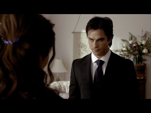 TVD 1x19 - Damon tells Elena that Stefan is still drinking human blood | Delena Scenes HD