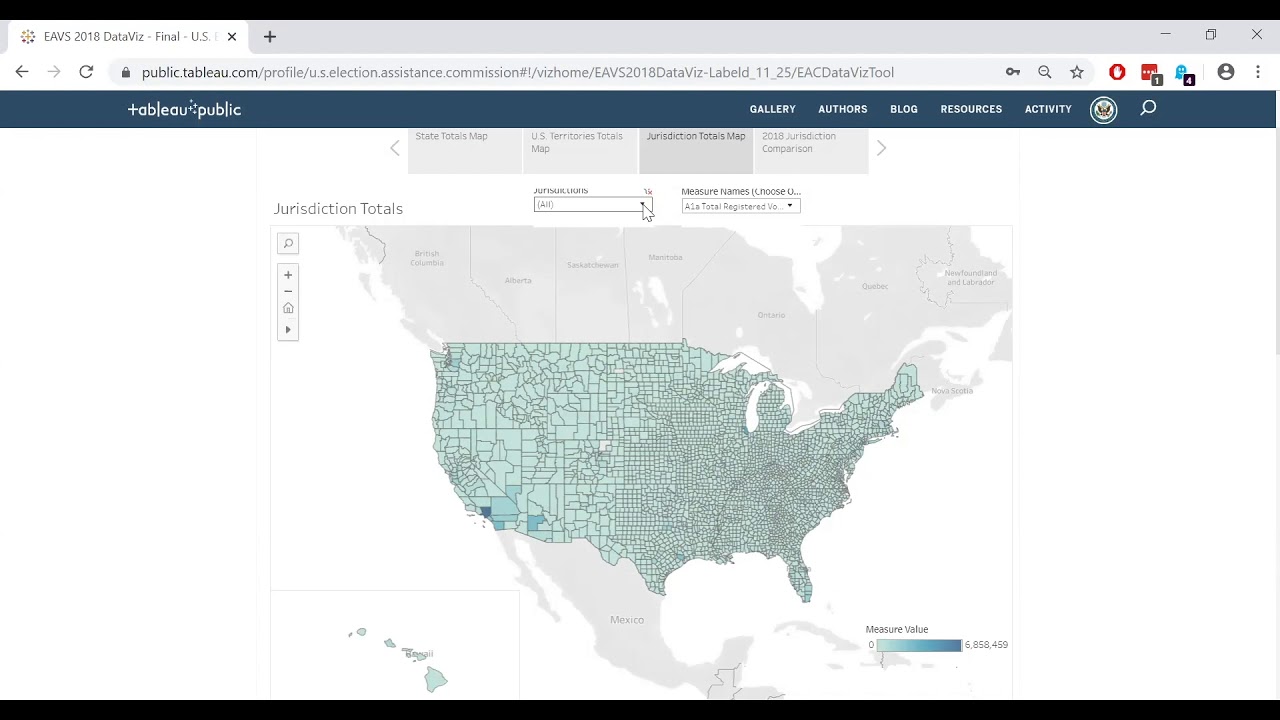 Using the 2018 EAVS Data Visualization