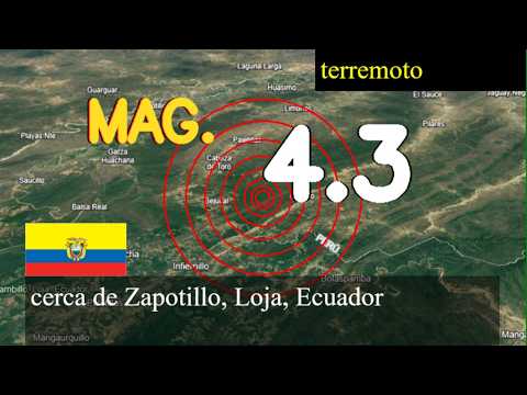 Terremoto cerca de Zapotillo, Loja, Ecuador actualizaciones en vivo hoy: Terremoto de magnitud 4.3