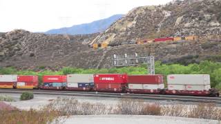 preview picture of video 'BNSF's Cajon Subdivision - Cajon Pass, CA - 8/25/2014'