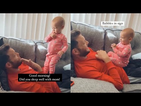 Adorable Baby Talks To Deaf Dad Using Sign Language