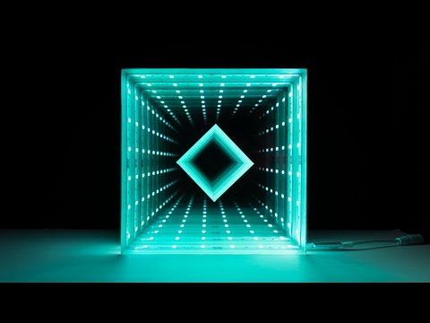 How I Made This Glowing Infinity Mirror Out Of Acrylic / DIY